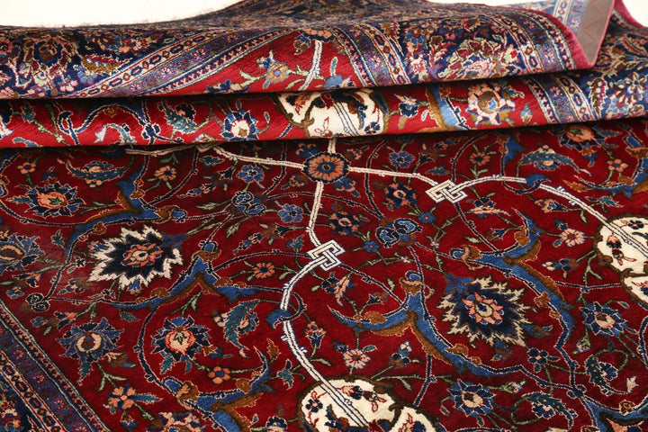 Persian Kashan Rug 4' 5" x 6' 9" Hand-Knotted | No. AT35963