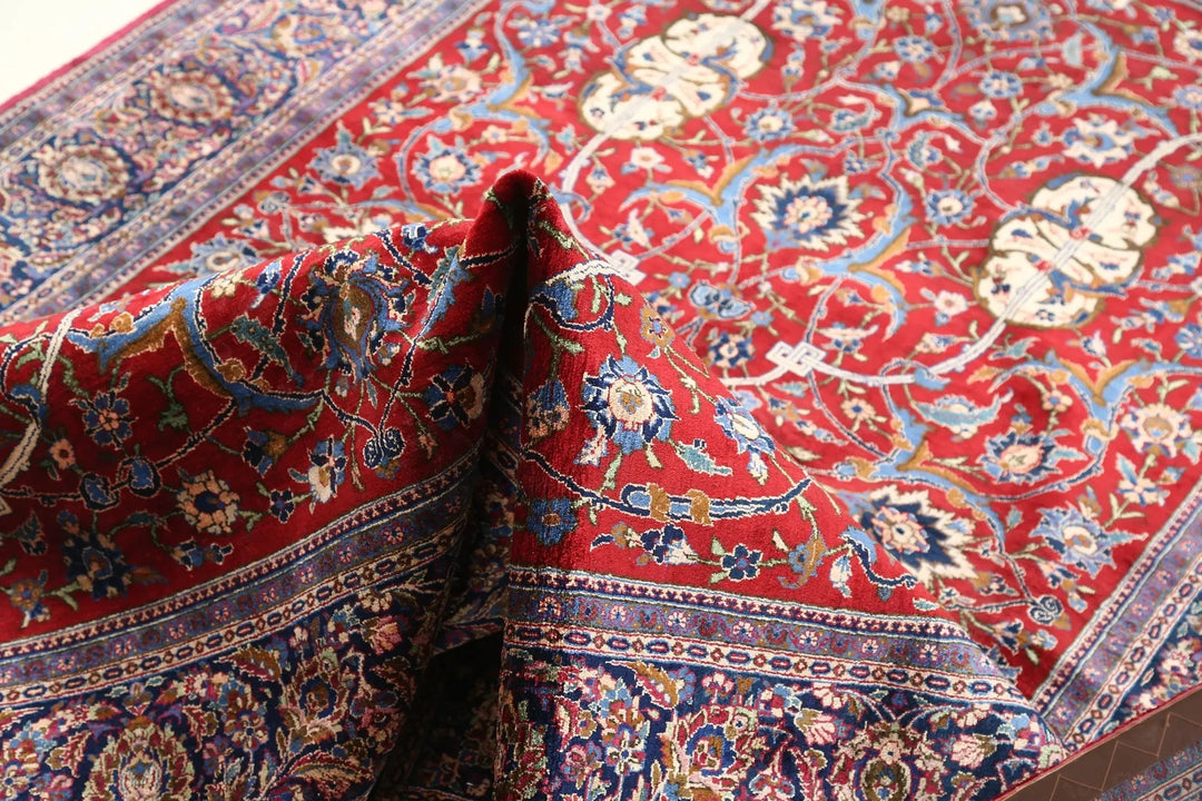 Persian Kashan Rug 4' 5" x 6' 9" Hand-Knotted | No. AT35963
