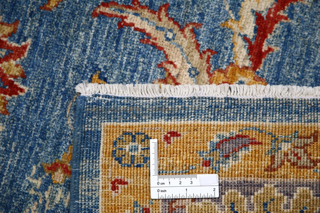 Afghan Ziegler Rug 6' 6" x 10' 2" Hand-Knotted | No. AT35985