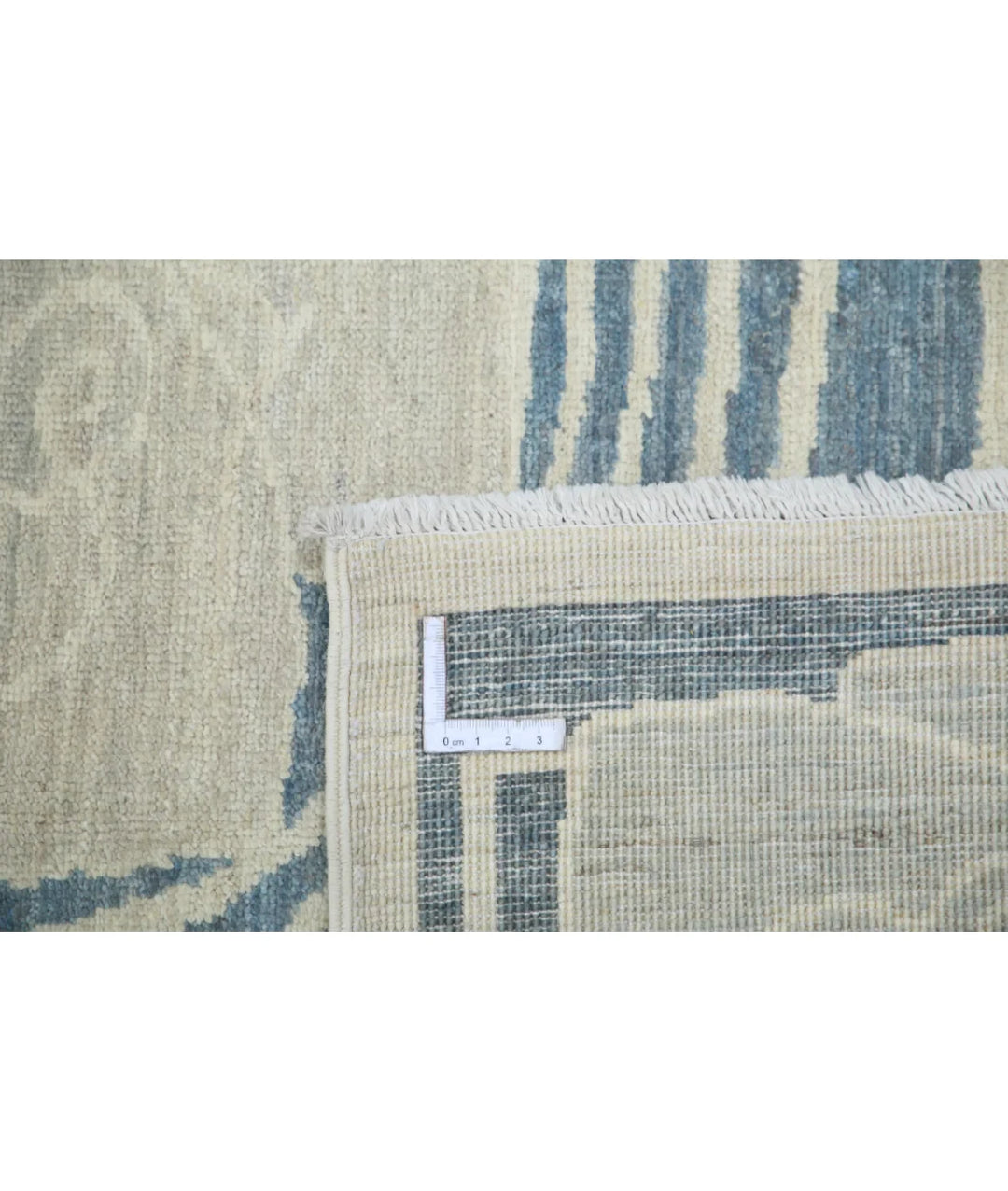 Grey Afghan Oriental Rug 8' 0" x 10' 1" Hand-Knotted | No. AT36083
