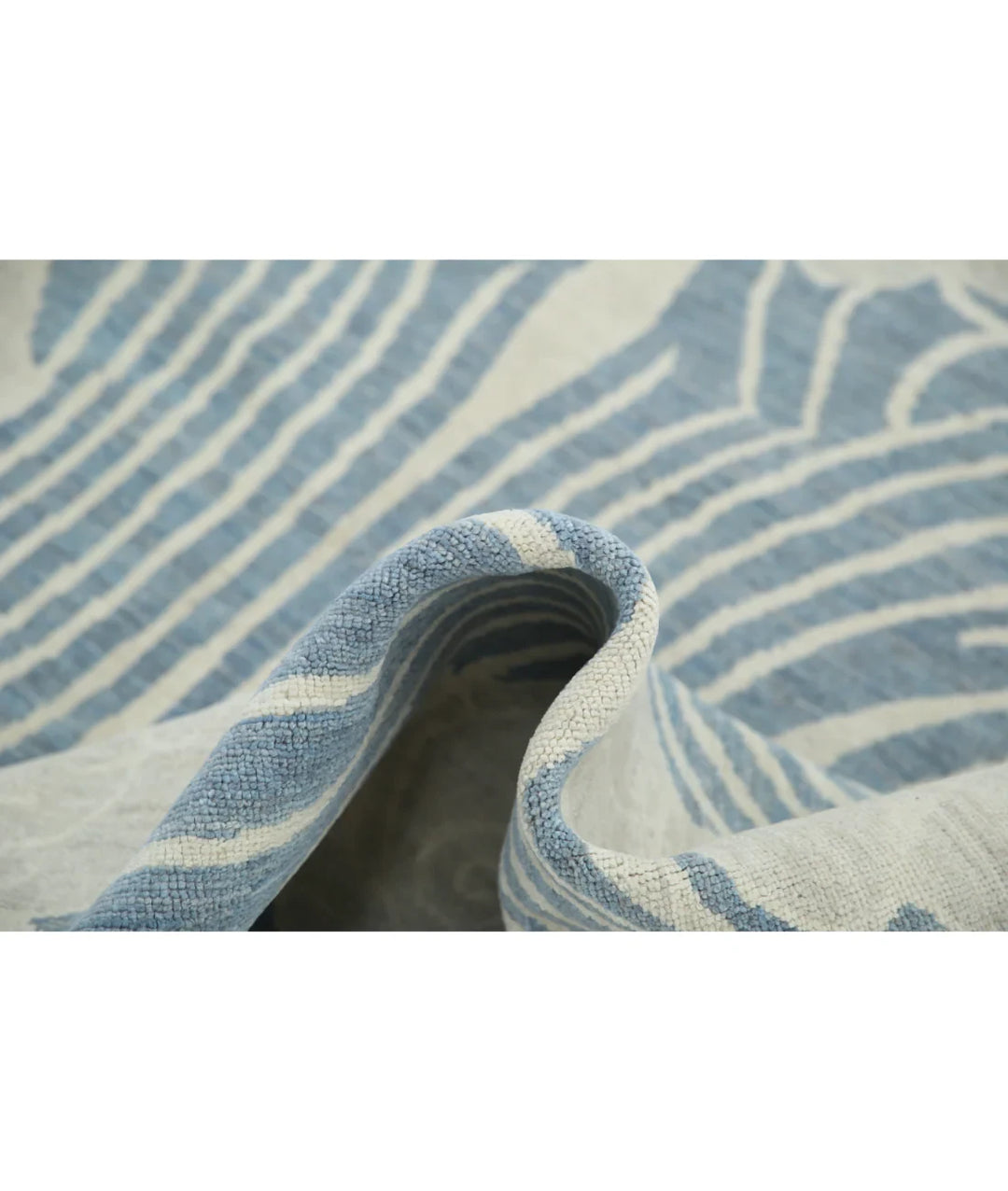 Grey Afghan Oriental Rug 8' 0" x 10' 1" Hand-Knotted | No. AT36083