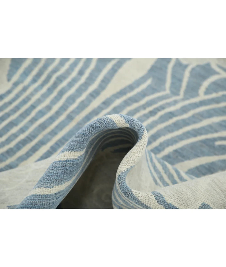 Grey Afghan Oriental Rug 8' 0" x 10' 1" Hand-Knotted | No. AT36083