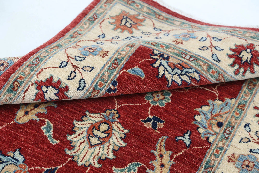 Afghan Ziegler Rug 2' 10" x 4' 2" Hand-Knotted | No. AT36200