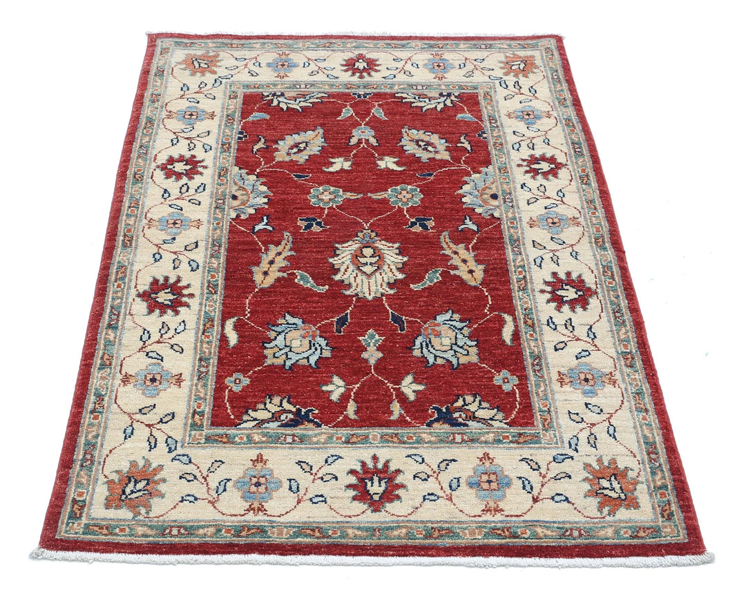 Afghan Ziegler Rug 2' 10" x 4' 2" Hand-Knotted | No. AT36200