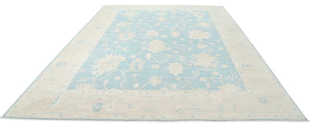 Afghan Oushak Rug 9'8" x 13'2" Hand-Knotted | No. AT36302