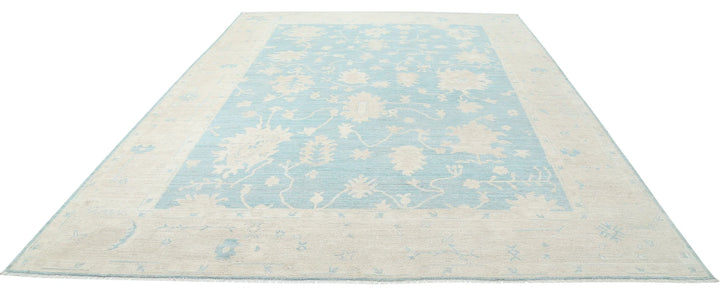 Afghan Oushak Rug 9'8" x 13'2" Hand-Knotted | No. AT36302