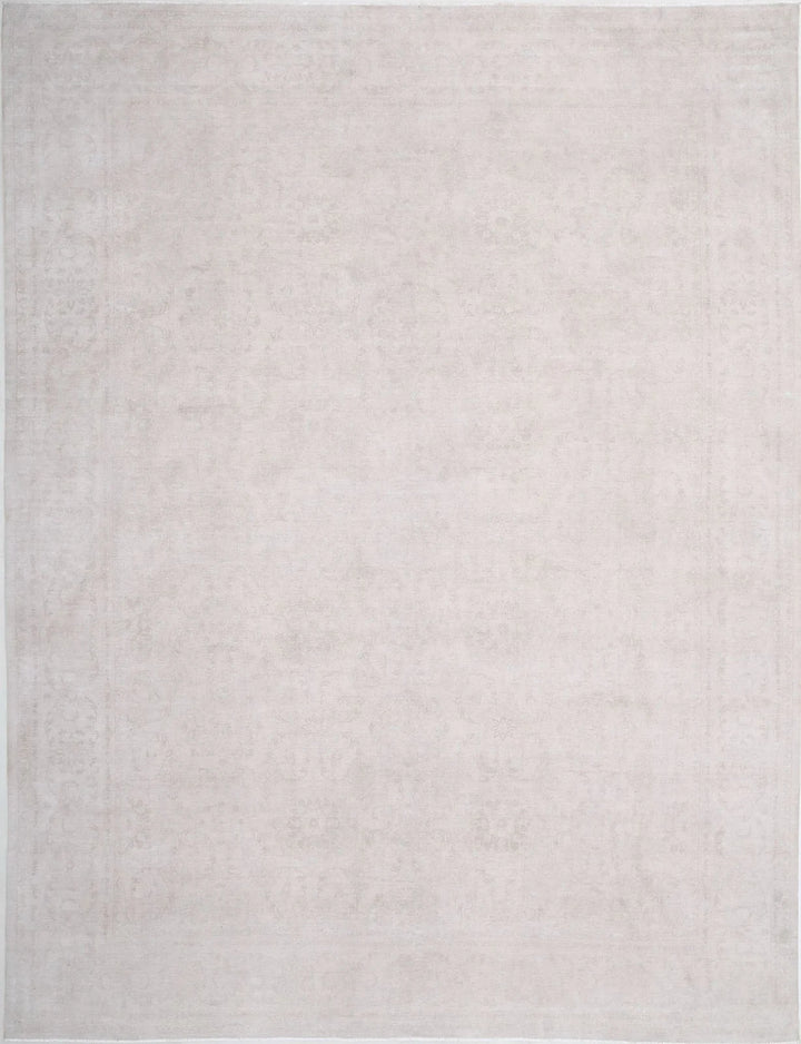 Ivory Afghan Serenity Rug 13' 0" x 16' 10" Hand-Knotted | No. AT36324