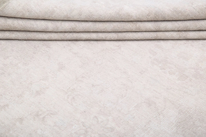 Ivory Afghan Serenity Rug 13' 0" x 16' 10" Hand-Knotted | No. AT36324