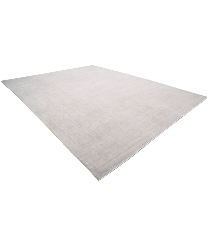 Ivory Afghan Serenity Rug 13' 0" x 16' 10" Hand-Knotted | No. AT36324