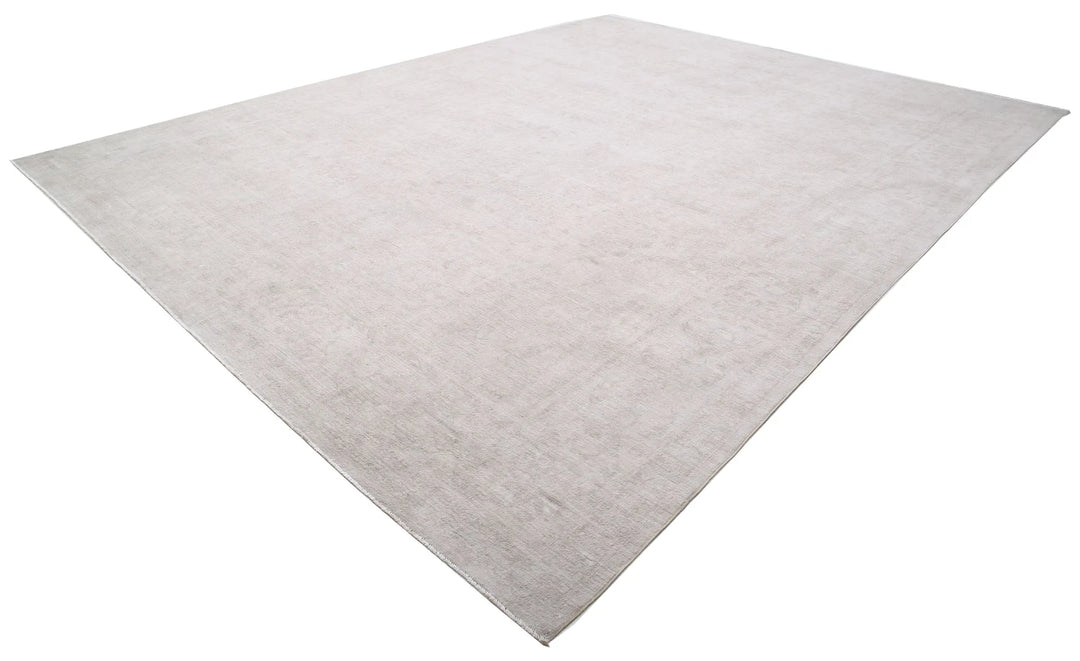 Ivory Afghan Serenity Rug 13' 0" x 16' 10" Hand-Knotted | No. AT36324