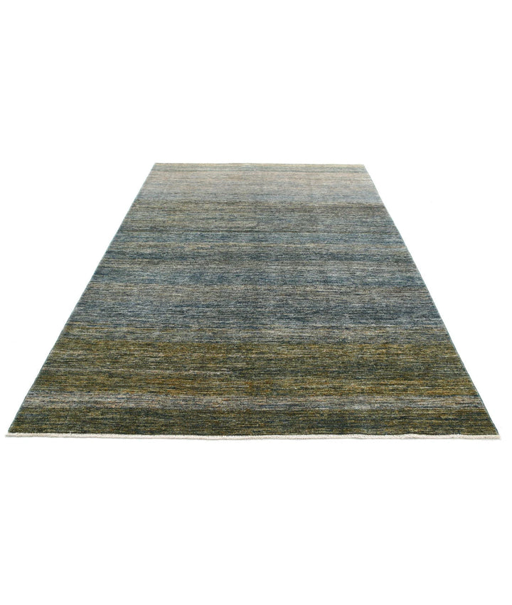 Afghan Modcar Rug 6' 0" x 8' 10" Hand-Knotted | No. AT36390