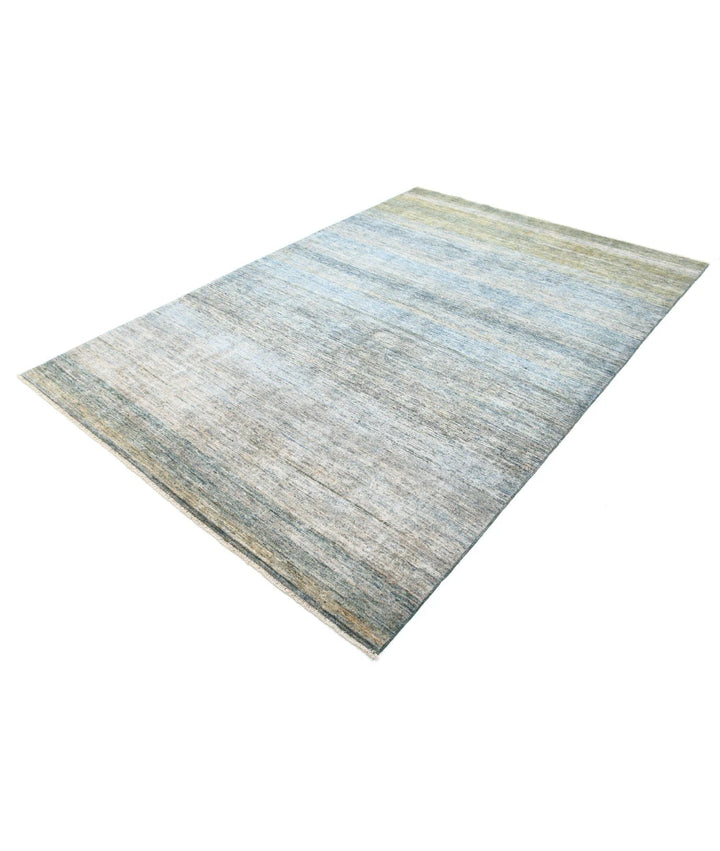 Afghan Modcar Rug 6' 0" x 8' 10" Hand-Knotted | No. AT36390