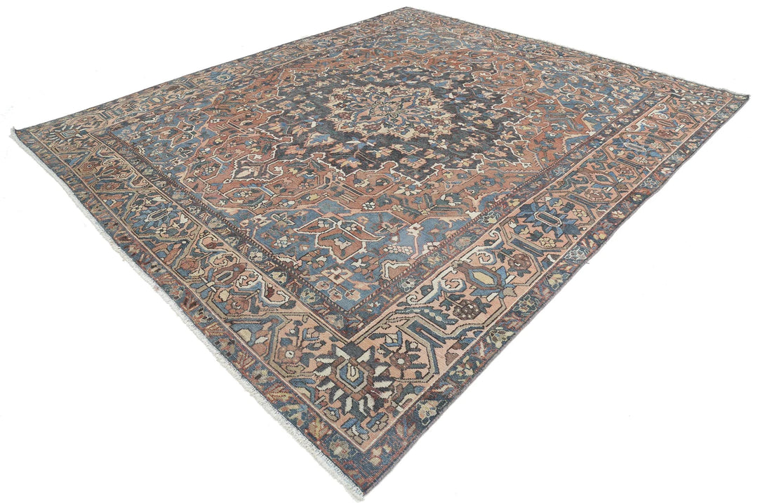 Persian Bakhtiari Vintage Rug 10' 0" x 11' 11" Hand-Knotted | No. AT36425