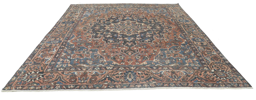Persian Bakhtiari Vintage Rug 10' 0" x 11' 11" Hand-Knotted | No. AT36425