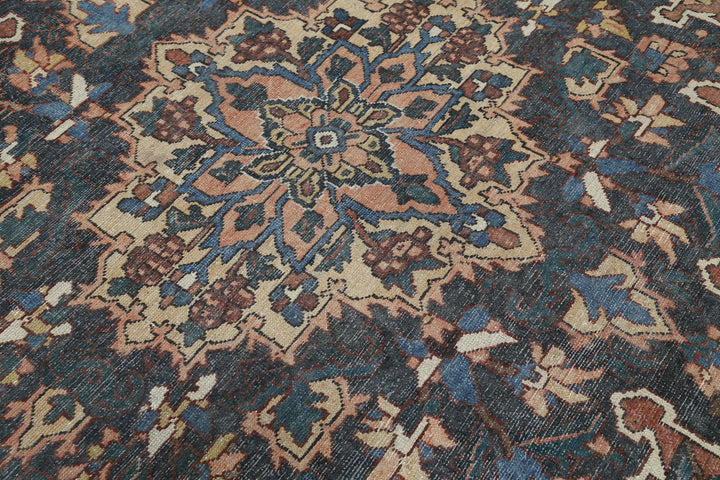 Persian Bakhtiari Vintage Rug 10' 0" x 11' 11" Hand-Knotted | No. AT36425