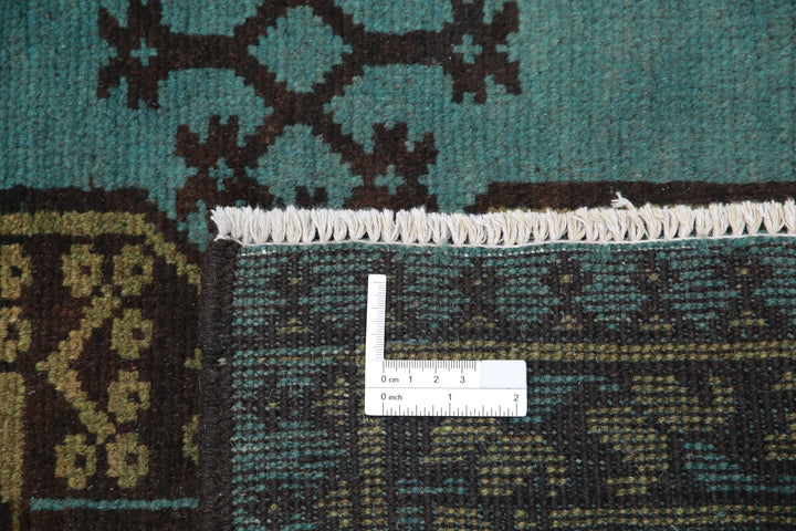 Afghan Akcha Revival Rug 6' 7" x 9' 4" Hand-Knotted | No. AT36452