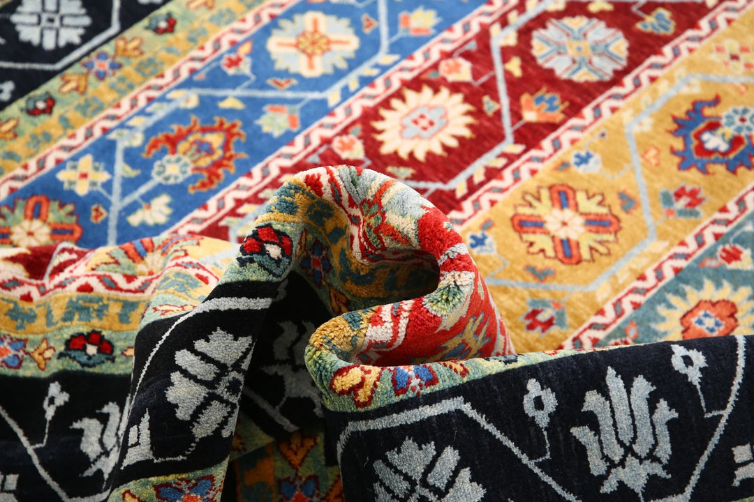 Afghan Shaal Rug 5' 1" x 6' 11" Hand-Knotted | No. AT36462