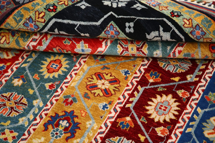 Afghan Shaal Rug 5' 1" x 6' 11" Hand-Knotted | No. AT36462