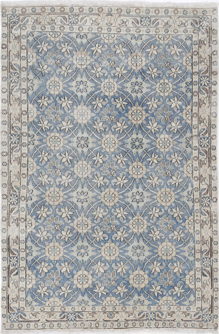 Persian Vintage Varamin Rug 3' 3" x 5' 0" Hand-Knotted | No. AT36463