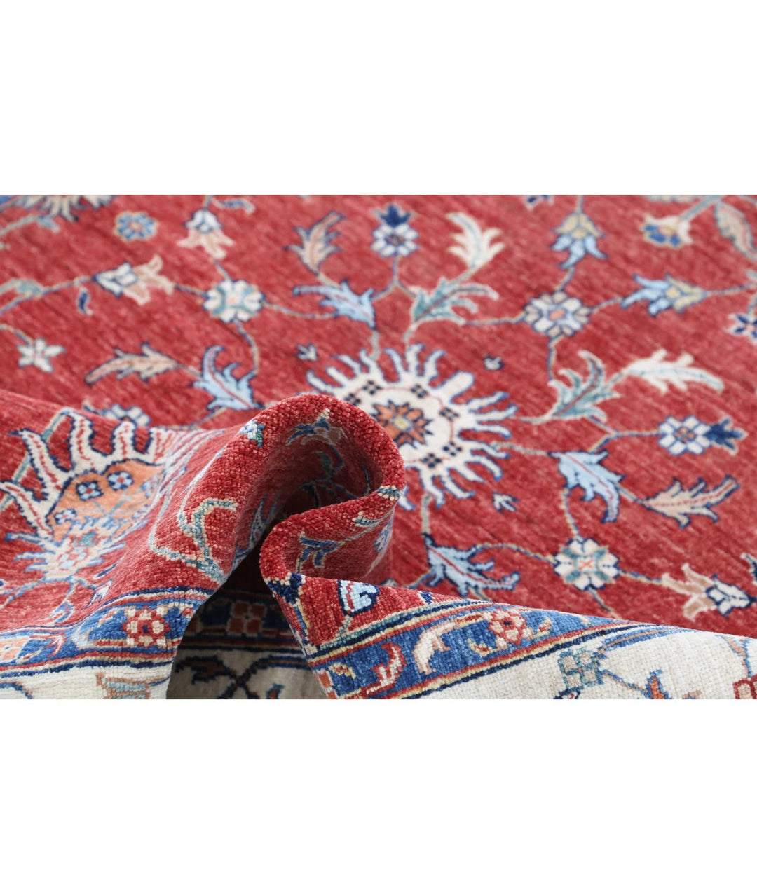 Afghan Ziegler Farhan Rug 4' 10" x 6' 9" Hand-Knotted | No. AT36475