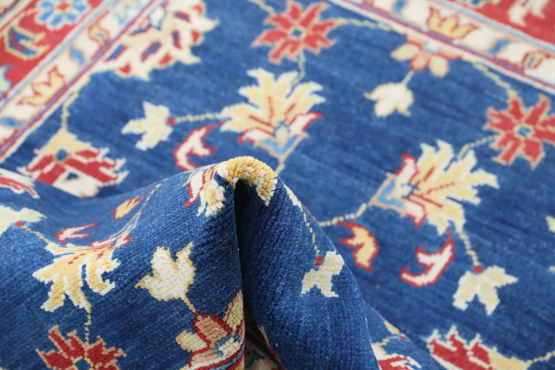 Afghan Ziegler Rug 3' 4" x 4' 11" Hand-Knotted | No. AT36504