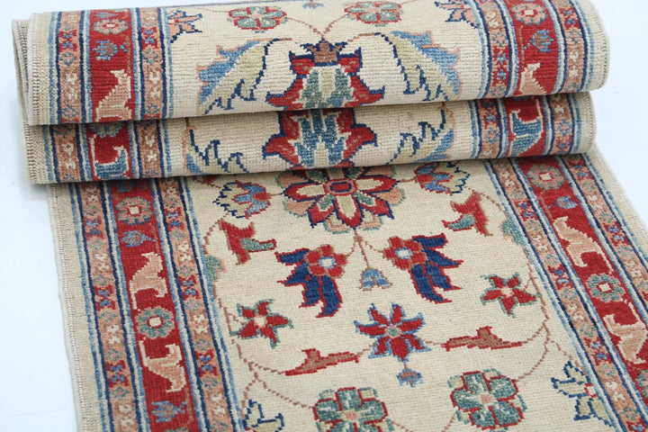 Afghan Ziegler Rug 2' 6" x 9' 11" Hand-Knotted | No. AT36578