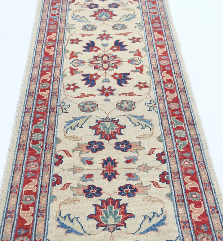 Afghan Ziegler Rug 2' 6" x 9' 11" Hand-Knotted | No. AT36578