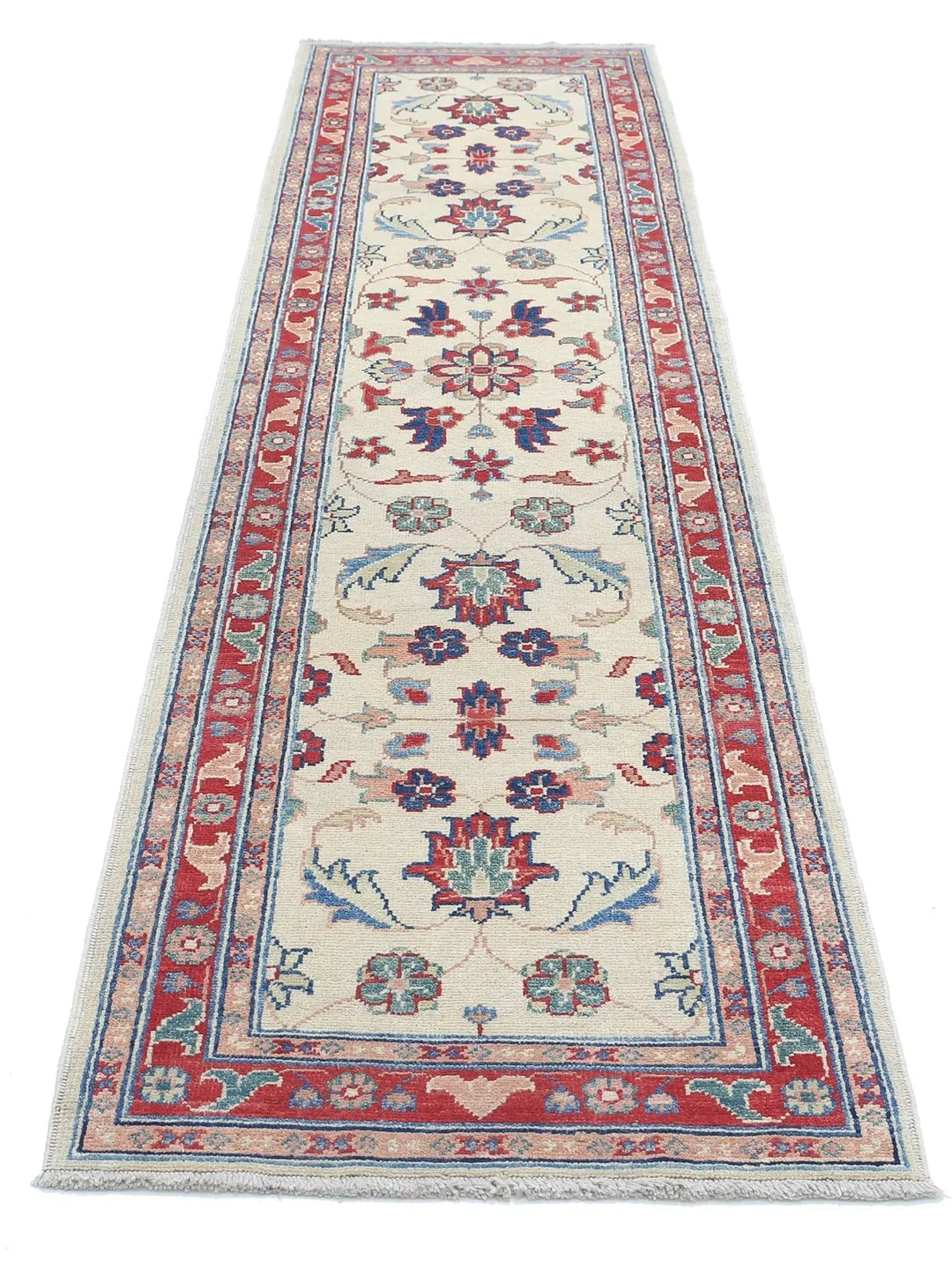 Afghan Ziegler Rug 2' 6" x 9' 11" Hand-Knotted | No. AT36578