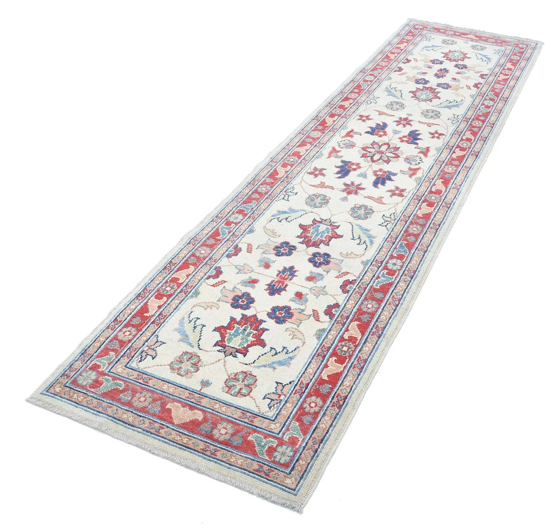 Afghan Ziegler Rug 2' 6" x 9' 11" Hand-Knotted | No. AT36578
