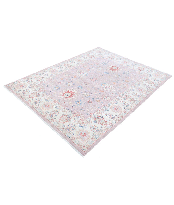 Afghan Ziegler Farhan Rug 4' 11" x 6' 6" Hand-Knotted | No. AT36583