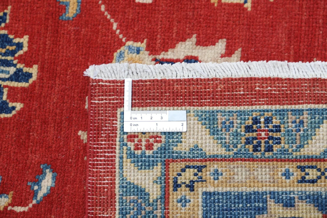 Afghan Ziegler Rug 6' 6" x 9' 3" Hand-Knotted | No. AT36616