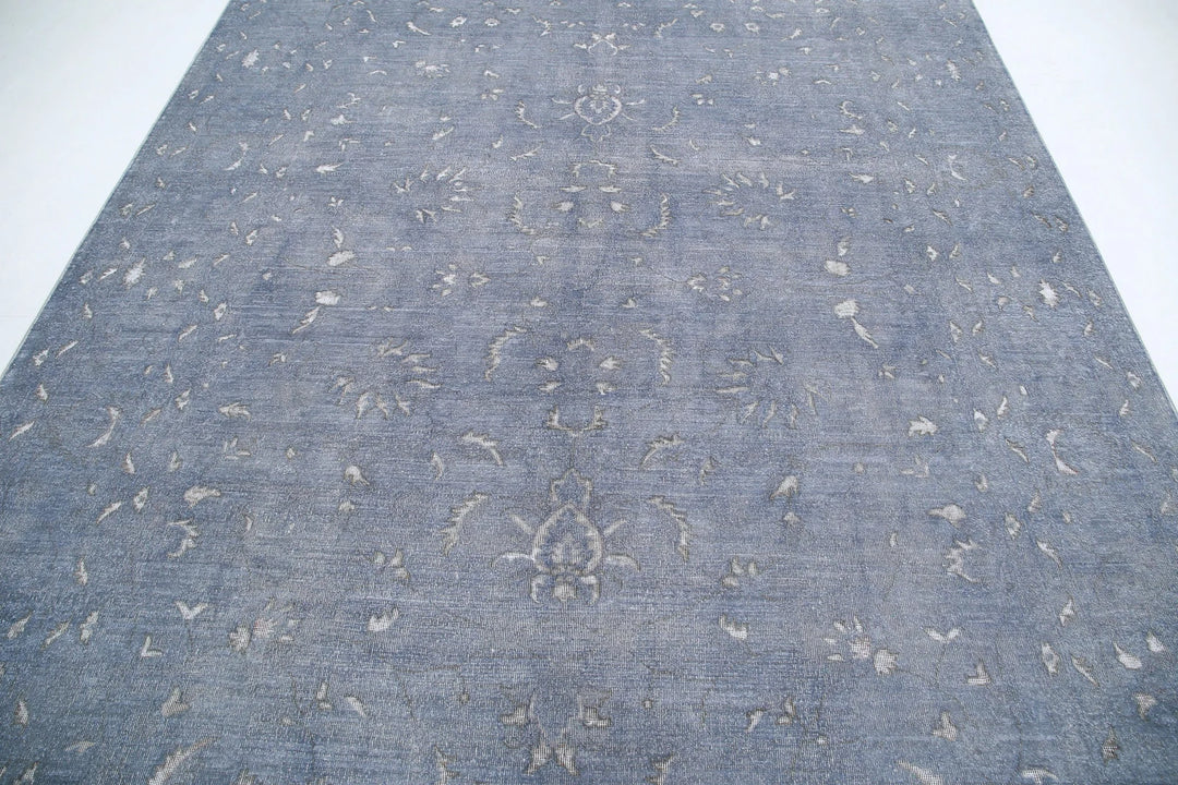 Grey Afghan Oriental Rug 7' 11" x 10' 5" Hand-Knotted | No. AT36662