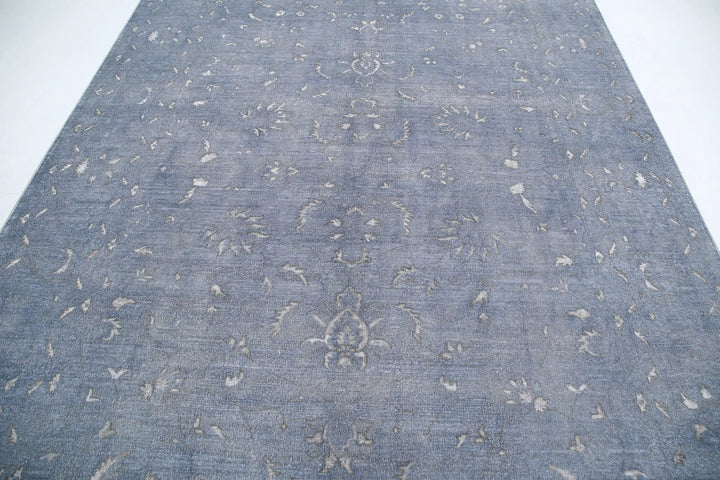 Grey Afghan Oriental Rug 7' 11" x 10' 5" Hand-Knotted | No. AT36662