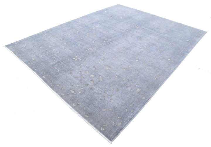 Grey Afghan Oriental Rug 7' 11" x 10' 5" Hand-Knotted | No. AT36662