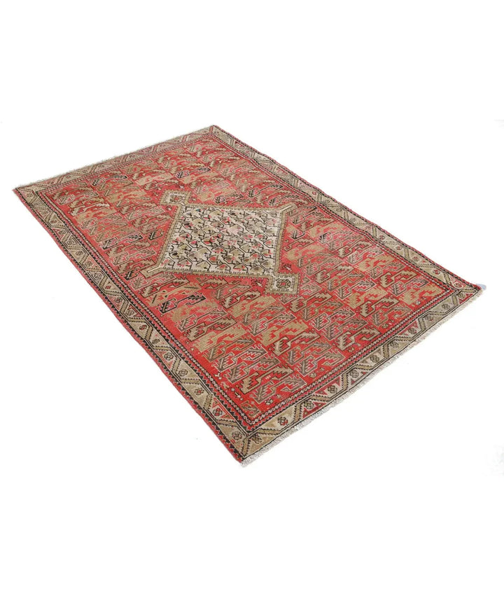 Persian Malayer Rug 3' 9" x 5' 7" Hand-Knotted | No. AT36722