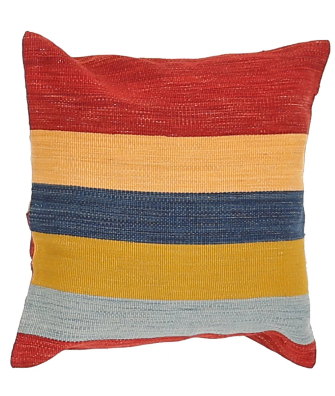 Pakistani Geometric Pillow 1' 4" x 1' 4" Hand-Knotted | No. AT36890