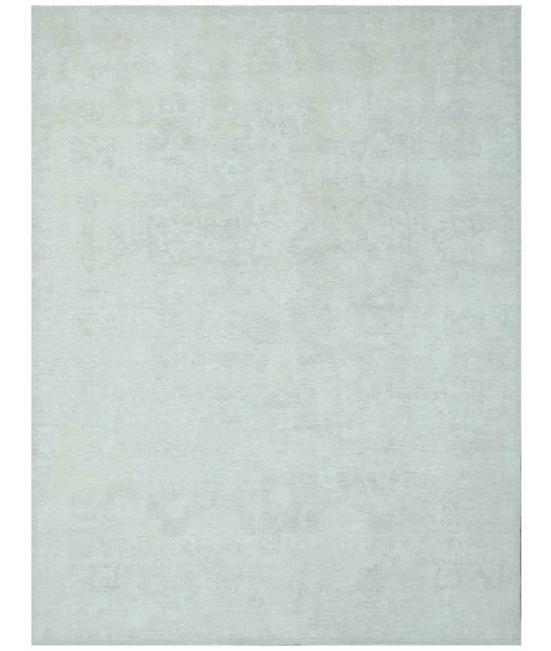 Ivory Afghan Oushak Rug 9' 3" x 11' 9" Hand-Knotted | No. AT36907