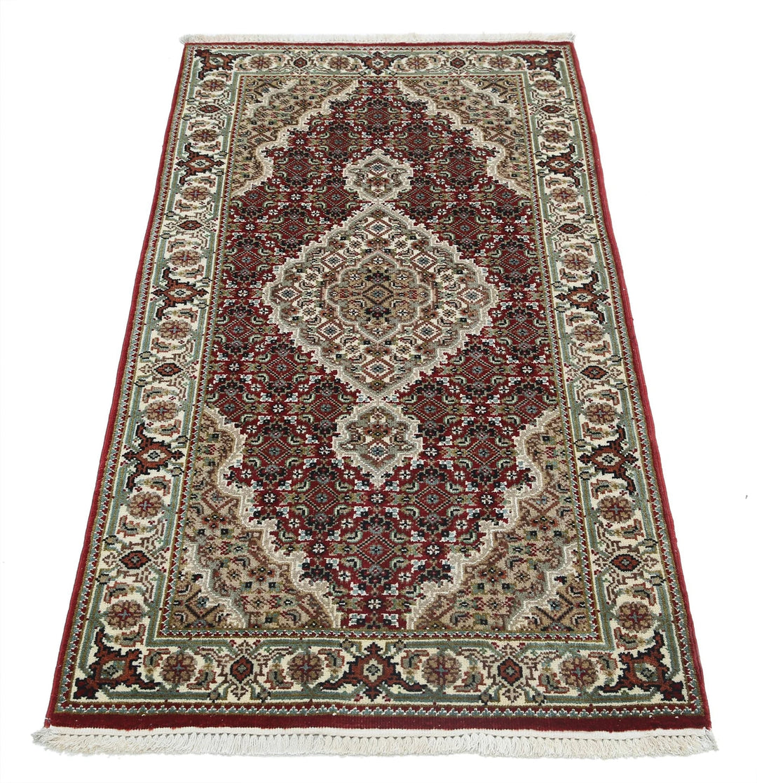 Red Indian Ziegler Rug 2' 3" x 4' 5" Hand-Knotted | No. AT36997