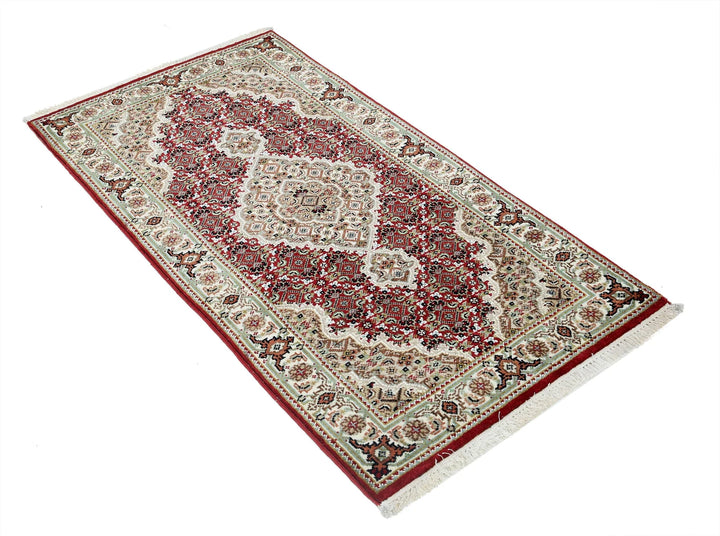 Red Indian Ziegler Rug 2' 3" x 4' 5" Hand-Knotted | No. AT36997