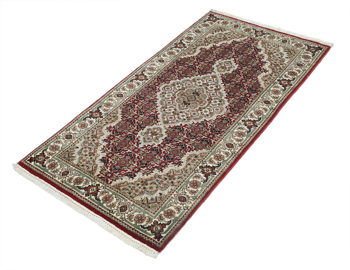 Red Indian Ziegler Rug 2' 3" x 4' 5" Hand-Knotted | No. AT36997