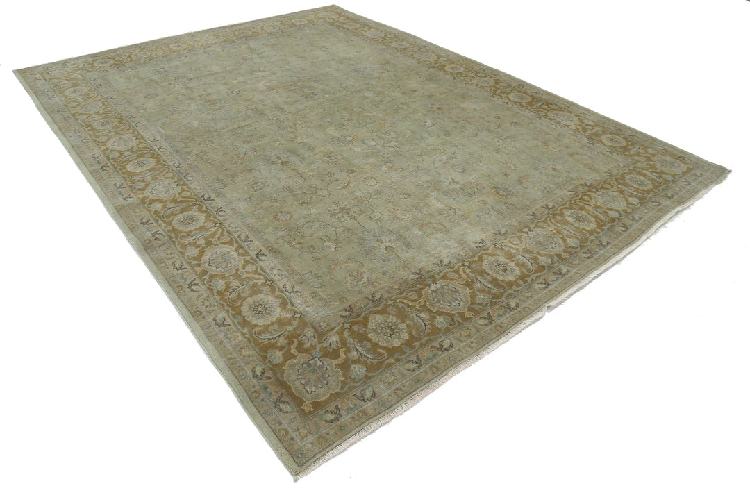 Indian Ziegler Rug 8' 10" x 11' 6" Hand-Knotted | No. AT37038