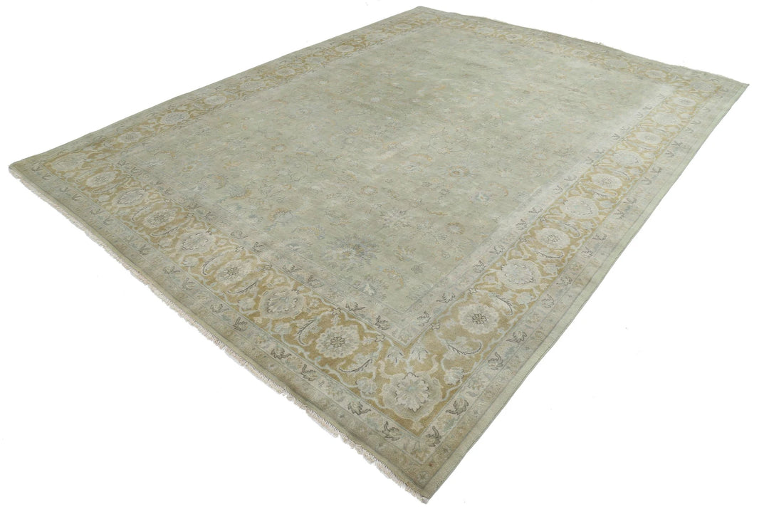 Indian Ziegler Rug 8' 10" x 11' 6" Hand-Knotted | No. AT37038