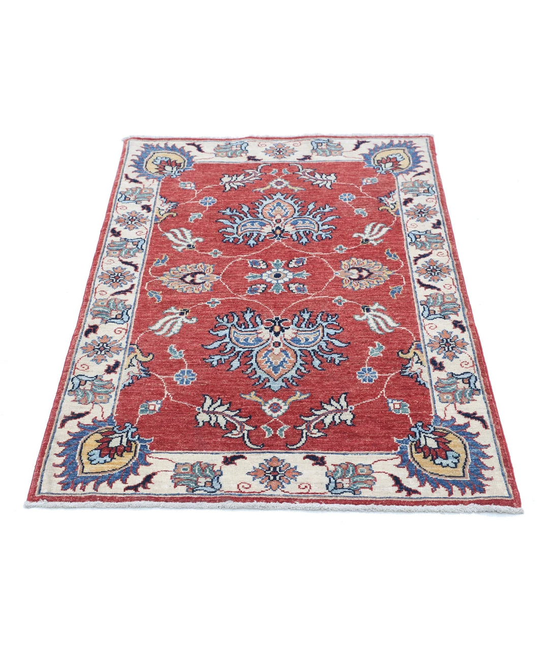 Afghan Ziegler Rug 2' 9" x 4' 1" Hand-Knotted | No. AT37056