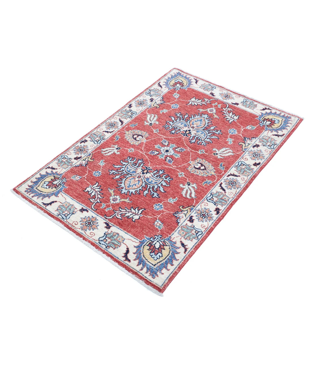Afghan Ziegler Rug 2' 9" x 4' 1" Hand-Knotted | No. AT37056