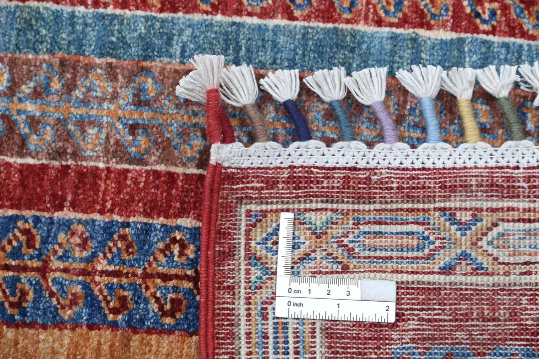 Afghan Shaal Rug 5' 6" x 7' 9" Hand-Knotted | No. AT37062