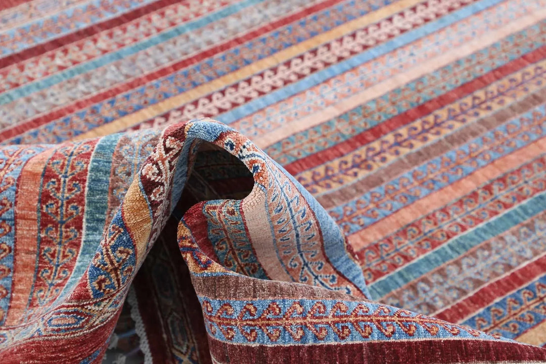 Afghan Shaal Rug 5' 6" x 7' 9" Hand-Knotted | No. AT37062