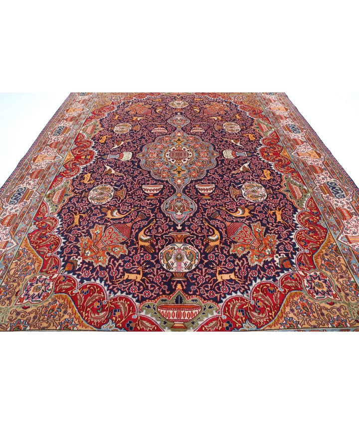 Persian Kashmar Rug 9' 8" x 12' 7" Hand-Knotted | No. AT37101