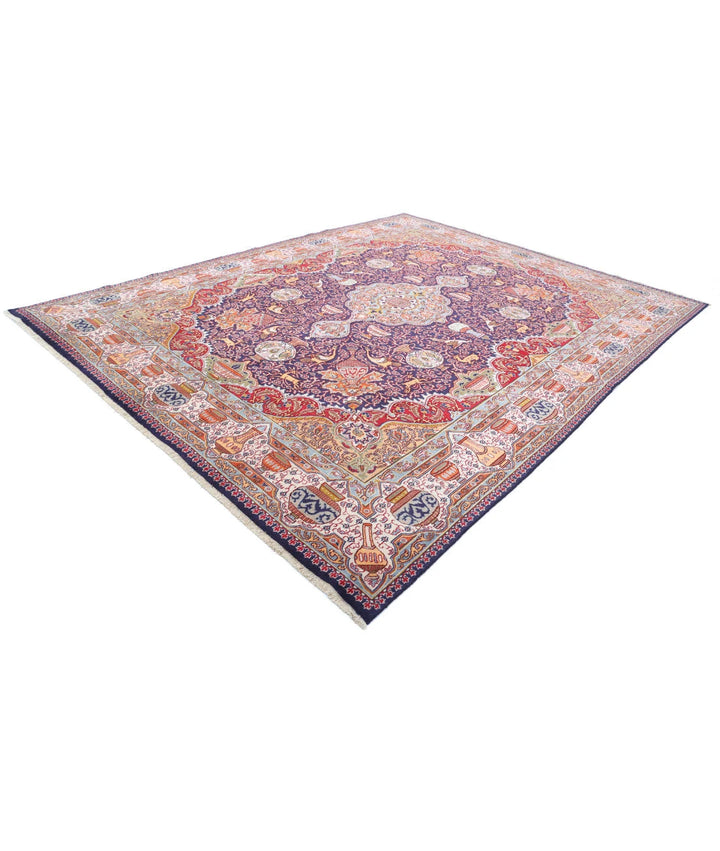 Persian Kashmar Rug 9' 8" x 12' 7" Hand-Knotted | No. AT37101