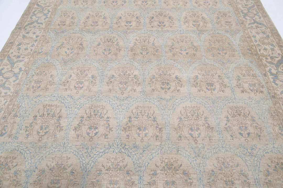 Afghan Serenity Rug 7' 7" x 9' 5" Hand-Knotted | No. AT37163