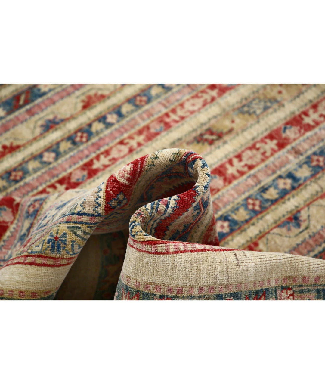 Afghan Shaal Rug 6' 9" x 9' 7" Hand-Knotted | No. AT37395